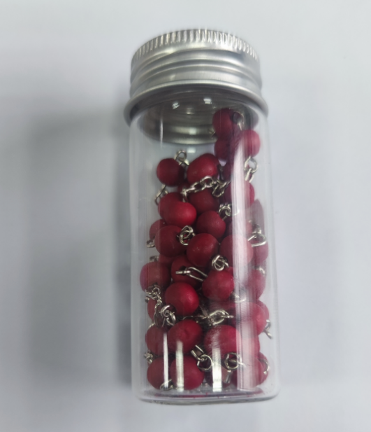 2024 wholesales glass bottle packaging red fragrance wooden beads silver cross pendant saint benedict center rosary necklace 2024 wholesales glass bottle packaging red fragrance wooden beads silver cross pendant saint benedict center rosary necklace