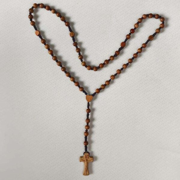 e444c22028deb74695947e43c13b7485_H70ea6c5495dd408b8a7e7024cc9a3ad7T_avif=close&webp=close KOMI 8mm 6mm Wood Beaded Rosary Necklace Wooden Rosary Beads Necklace Carved Cross Pendant Necklaces for Religious Prayers Gifts