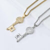 komi saint benedict exorcist stainless steel key necklace