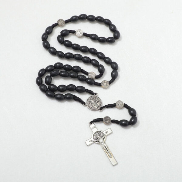 fb9437334e2eb75502de00ffba55b122_H9b6c1adcd53a4a1ca940b01903e7cd65u_avif=close&webp=close Handmade Wooden Rosary Cross Pendant Necklace Weave Round Antique Vintage Catholic Religious Jesus Jewelry Wholesale RN-017