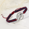 komi simple religious st. benedict's double sided multi colored braided handstring bracelet komi simple religious st. benedict's double sided multi colored braided handstring bracelet