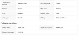 komi stainless steel jewelry cross pedant necklace wholesale