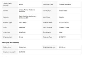 komi olive wood cross pendant necklace for men women hand craved creative hexagon wooden cross necklace for religion prayer gift