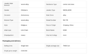 hot selling colorful wooden bead holy cross pendant rosary box packaging necklace with maria center religious jewelry