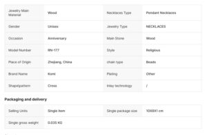 hand woven round st. benedict medal wooden rosary jesus cross necklace vintage catholic religious jesus jewelry rn 177