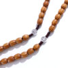 KOMi Handmade Wooden Rosary Cross Pendant Necklace Weave Round Antique Vintage Catholic Religious Jesus Jewelry Wholesale