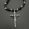 0302ddcbd98326058ca1902839ae871c_H50c5de514e2b457e82dcce4378e0c07a1_avif=close&webp=close Dreamwork Rosaries Necklaces Jesus Cross Pendant 8mm Black Acrylic Beads Rosary Necklace for Pray Gift and Car Accessories