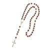 Komi Religious Rosary Necklace Beads 8mm Rosary Bead Cross Pendant Necklace Religious Jewelry Accessories Wholesale Necklaces /