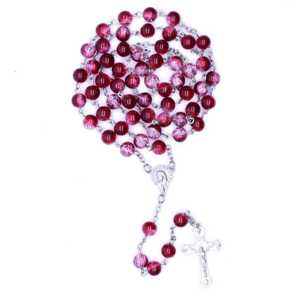 073a0a06bd3f7d042dc845eb95441e68_H74346f7de9b2445b867644765105e398T_avif=close&webp=close Wholesale Religious Christian Glass Faceted Crystal Glass Beads Cross Pendant Rosary Catholic Necklace