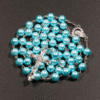 Pearl Order Color Jesus Cross Christ Maria Stock Necklace for Pray Hot Sell Rosary Plastic 2019 Necklaces Alloy Color Long Time