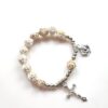 Komi 2023 Hot Sale Gold Rosary Beads Cross Necklaces Religious Prayer Bracelet Jewelry