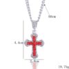 0996ad9a7f26a9cf0ff92ec5a6c2898d_H106c17b09f4f4499a89c2b163c8de6acJ_avif=close&webp=close KOMI Cross Necklace for Men Silver Necklace for Women Colorful Rhinestone Crystal Cross Pendant Necklace for Men Women Gifts