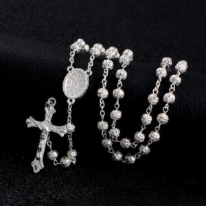 Hot Sell Rosary Necklaces Jesus Virgin Mary Catholic Religious Rosary Necklace for Pary