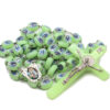 1.59* 2.4cm Large Luminous Plastic Beads Necklace Hanging Wall Decoration Cross Wall Rosary