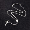 Hot Sell Rosary Necklaces Jesus Virgin Mary Catholic Religious Rosary Necklace for Pary