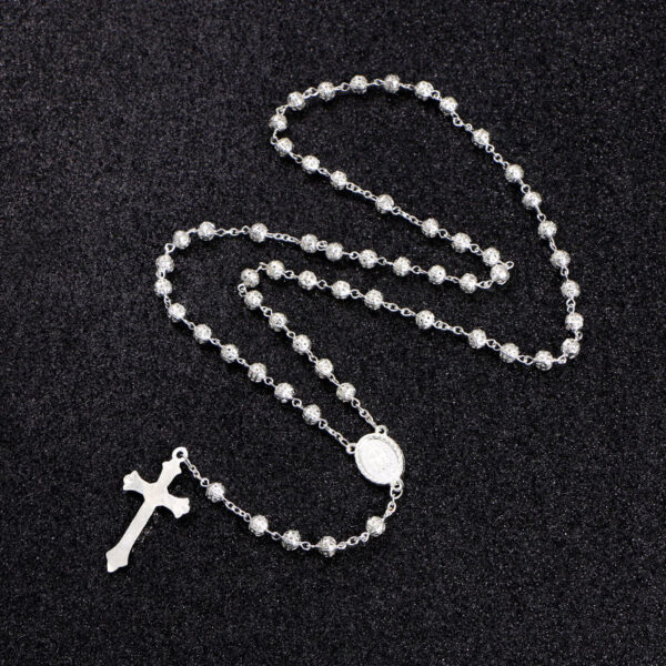 Hot Sell Rosary Necklaces Jesus Virgin Mary Catholic Religious Rosary Necklace for Pary