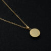 Komi Stainless Steel Turkish Blue Eye Necklace Religious AccessoriesTItanium Steel Eye Pendant