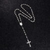 Hot Sell Rosary Necklaces Jesus Virgin Mary Catholic Religious Rosary Necklace for Pary