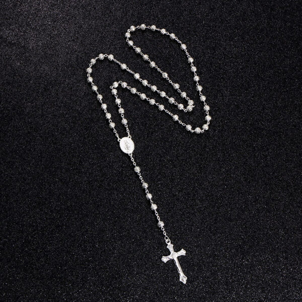 Hot Sell Rosary Necklaces Jesus Virgin Mary Catholic Religious Rosary Necklace for Pary