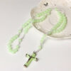 16d6b6d201adbf215e65b8f12440f2ba_H7be0223aa1284aff9142c069fcfe7c99U_avif=close&webp=close KOMI Cross Necklace Statement 8mm Luminous Plastic Beads Rosary Necklace Prayer Church Religion Baptism Jewelry Gifts for Unisex