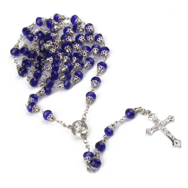 2024 Wholesale Crystal Jerusalem Beads Rosary With Maria Christian Rosaries Religious Supplies Gift Necklace