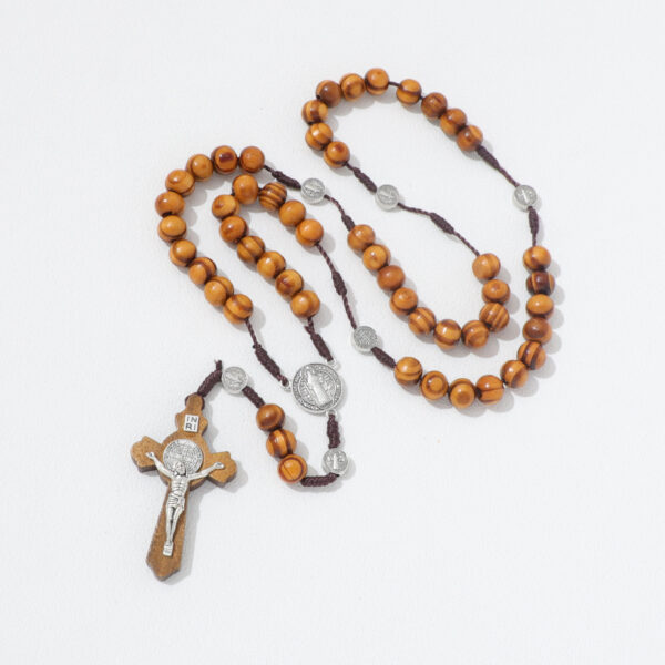 1c1268126da93d10d19549af4d34047b_Hb4126a95b38f4d1f823d250da19d3aefY_avif=close&webp=close 2024 Catholic Rosary Round Wooden Bead Handmade Line Christian Vintage Cross Ornament Long Rope Rosary Necklace