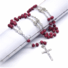 1c5eab1737003f70c00332041365acac_H24c8ddf0a62942aebf1fddac69e53c83J_avif=close&webp=close 2024 Komi Catholic Fragrance Wine Red Rose Shaped Beads Necklace Virgin Mary Christ Cross Pendant Rosary Necklace
