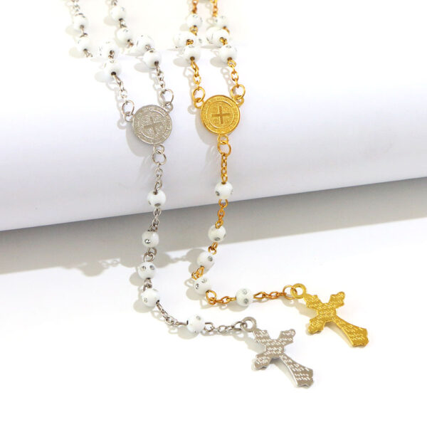 1d325367b84dcd11dbc534629621367a_Hdfe2a438df0b4270bd2eb81ff92ed662y_avif=close&webp=close 2024 Komi Rosary Bead Necklace 6mm Beads Crystal Religious Necklace Cross Pendant Necklaces Jewelry Accessories Wholesale