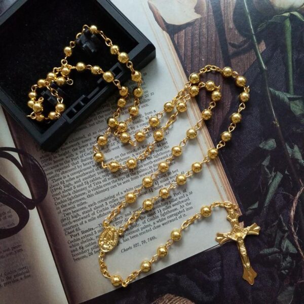 1e271f4be728136a57bfe582e7d91acf_H79e88a7fda414f0d9ba849fa9aa2511fO_avif=close&webp=close Hotsale Religious Necklace Alloy Bead Chain Designs Rosary with Jesus Cross Pendant