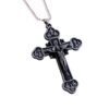 2024 New Cross Necklace Choker Cross Men's Pendant Necklace Bold Twist Crucifix Chain