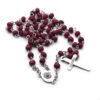 Hot Selling Rosary Cross Necklace Rose Scented Rosary Fatima Religious Jewelry Gift