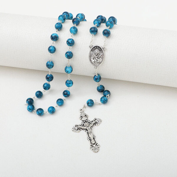 201634863dc6b9d2516d134af6b6afb4_Ha95040f9dec74b0fa1f85d196ea5a93aL_avif=close&webp=close Hot Sell Rosary Glass Beads Necklaces Jesus Virgin Mary Catholic Religious Rosary Necklace for Pary