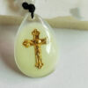 KOMI Luminous Cross Pendant Crystal Necklace Luminous Gold Exquisite Necklace