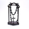 2024 Komi Wholesales Wooden Beads Cross Beads Necklace Orthodox Cross Pendant Rosary Necklace