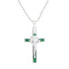Classic Cross Necklace Dripping Oil Cross Crucifix Religious Pendant Men and Women Couple Colorful Necklace
