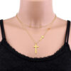 241159d6b21e344d46c5cb8f079e936e_H200ef7ce4f0a4bb48754ce73c5c5ddbcf_avif=close&webp=close KOMI 18K Gold Plated Stainless Steel Layered Cross Pendants Necklace Choker Necklaces for Women Birthday Gifts