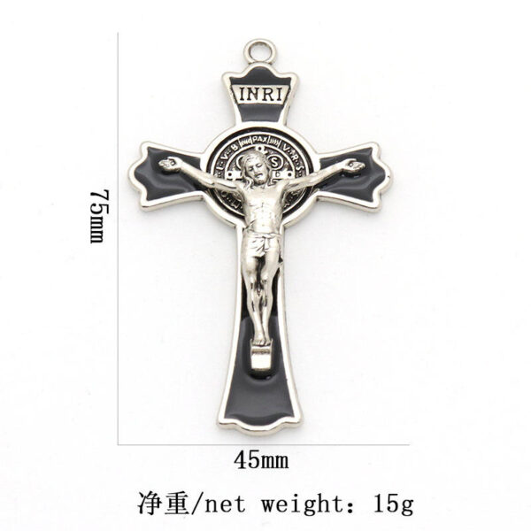 271c8225748f7c17d06538b3cdce9409_H333130b725c946e89ca3fd032d4ac197m_avif=close&webp=close Hot Selling Catholic Jesus Cross Pendant Keychain Necklace Vintage Alloy Crucifix Pendant Accessories Religious Jewelry
