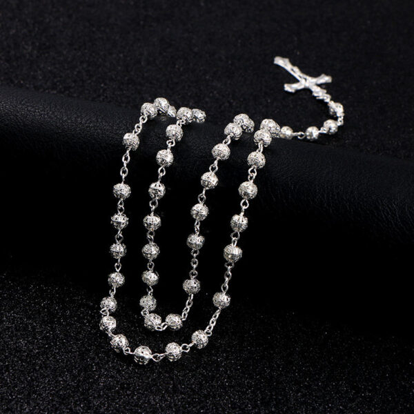 Hot Sell Rosary Necklaces Jesus Virgin Mary Catholic Religious Rosary Necklace for Pary