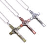 Hot Selling Zinc Alloy Crucifix Jesus Pendant Christian Week Prayer Jewelry Gifts Necklace for Man and Woman