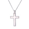 KOMI Minimalist Simple Stainless Steel Crucifix Cross Pendant Necklaces for Men Women Religious Prayer Jewelry Accessories Gifts