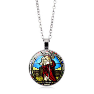Dreamwork Hot Sale Virgin Mary Jesus Miraculous Medal Pendant Necklaces Metal Alloy Coat Chain Necklace Pendants Religious Gifts