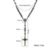 2024 New Religious Jesus Wood Beads High Grade Cross Rosary Necklace Religious Jewelry Wholesale Wholesale