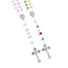 Komi New Religious Cross Pendant Crystal Beads Necklace Catholic Rosary Beads Necklace Jewelry Wholesale