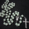 38bc9320655938b23ee9d9197eaa3e05_H950718571856428fb21d3df2b3d7204bE_avif=close&webp=close Luminous Cross Necklace Religious Jewelry 8mm Plastic Luminous Rose Embossed Bead Necklace
