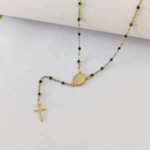 Komi Catholic 0.4 Stainless Steel Cross Pendant Necklaces Religious Jesus Jewelry