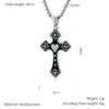 3b48cb18889181062c654382e61c9847_H69dbaa75b601407baaf20b3ce1960abfF_avif=close&webp=close KOMI Stainless Steel Cross Pendant Chain Necklace for Men Women 24 Inches Vintage Love Center Cross Necklace for Boys Girls Gift