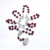 Komi Wholesales Fragrance Wooden Bead Seven Ways of Bitterness Cross Pendant Rosary Necklace