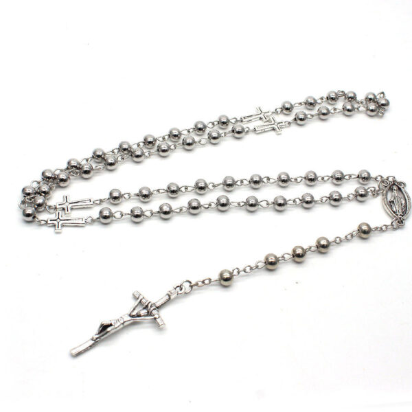 3c70445e3b100c804269f41806fa1ed6_Hea0bdbb73be64710975d1df6ec51a056n_avif=close&webp=close Komi Wholesales Religious Metal Beads Holy Virgin Cross Pendant Community Gift Prayer Rosary Necklace