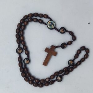 3db08013d5ed6e8361dd1620b9d9ac38_Ha53a8f1c43c14d0ca1f5cd7e36683907E_avif=close&webp=close Wooden Beads Rosary Necklace St Benedict Medal Jesus Cross Pendant Necklace Customizable Catholic Religious Jewelry