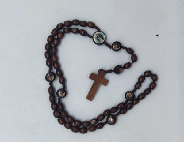 3db08013d5ed6e8361dd1620b9d9ac38_Ha53a8f1c43c14d0ca1f5cd7e36683907E_avif=close&webp=close Wooden Beads Rosary Necklace St Benedict Medal Jesus Cross Pendant Necklace Customizable Catholic Religious Jewelry